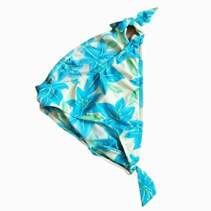 Point Conception blue, green,white floral bikini bottom Size Small